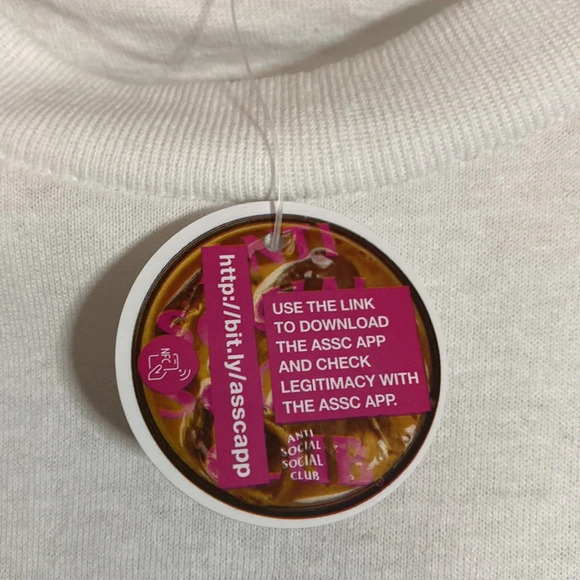 NWT ASSC Anti Social Social Club Clamps Tee White Size Small - Picture 7 of 7